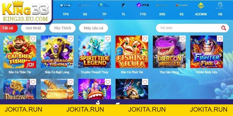 Bắn cá JDB - Tỷ lệ minh bạch, hệ số cá công khai cực khủng - JOKITA