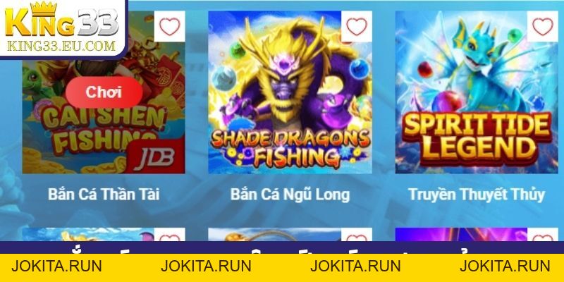 Bắn cá JDB - Tỷ lệ minh bạch, hệ số cá công khai cực khủng - JOKITA