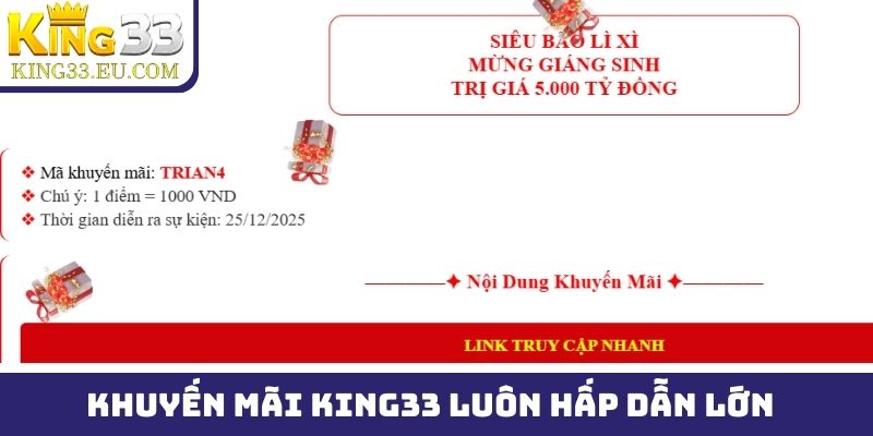 Tổng hợp khuyến mãi King33 toàn thể thành viên đều được nhận - JOKITA