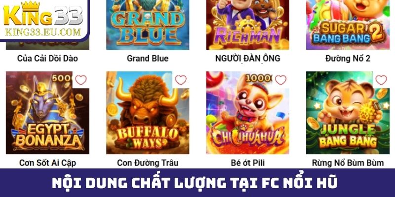 Sảnh FC nổ hũ - Nội dung mới lạ, tỷ lệ trả thưởng cực chuẩn - JOKITA