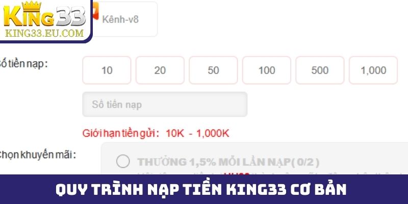 Nạp tiền King33 nhận ngay ưu đãi 100% cho thành viên mới - JOKITA