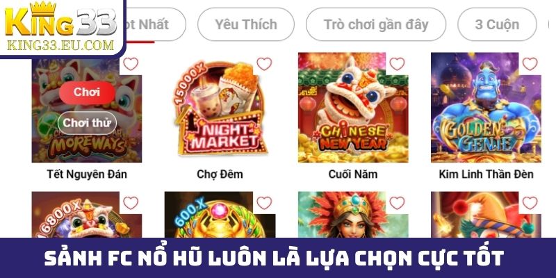 Sảnh FC nổ hũ - Nội dung mới lạ, tỷ lệ trả thưởng cực chuẩn - JOKITA