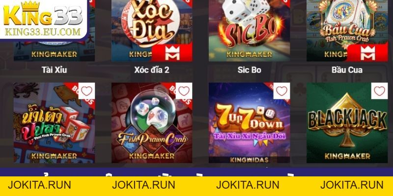 Game bài King33 thời thượng, chiến thuật đối kháng đỉnh cao - JOKITA